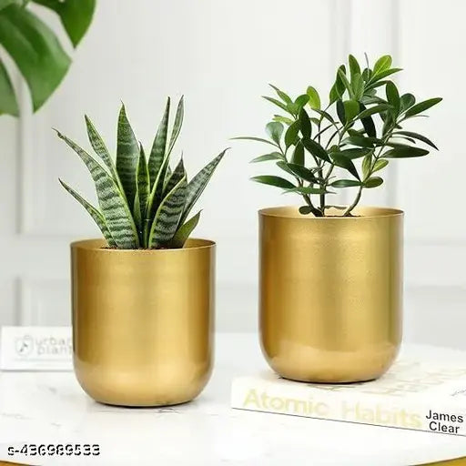 Round Metal Planter